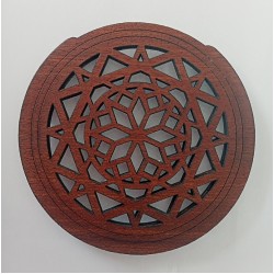 Skaņas cauruma aizsargs ģitārai western 10cm Slāpētājs Suppressor wood1