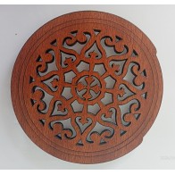 Skaņas cauruma aizsargs ģitārai western 10cm Slāpētājs Suppressor wood2