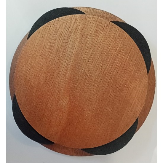Skaņas cauruma aizsargs ģitārai western 10cm Slāpētājs Suppressor wood1