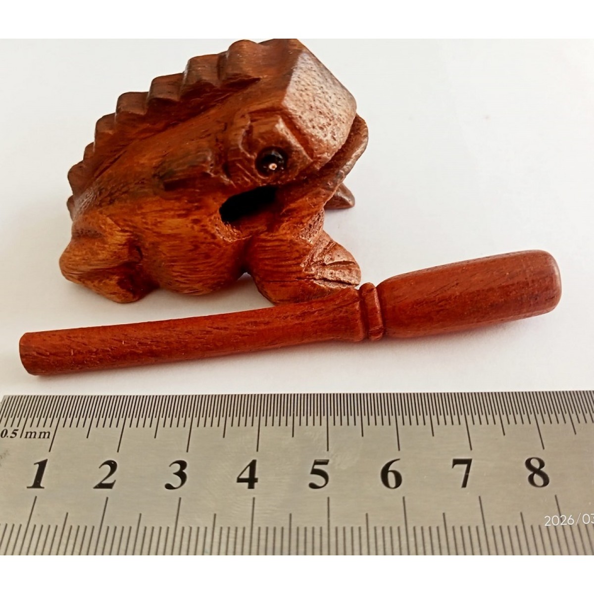 Koka varde 6.5 cm, guiro perkusijas instruments, skaņas bloks, toņu bloks, mūzikas instruments