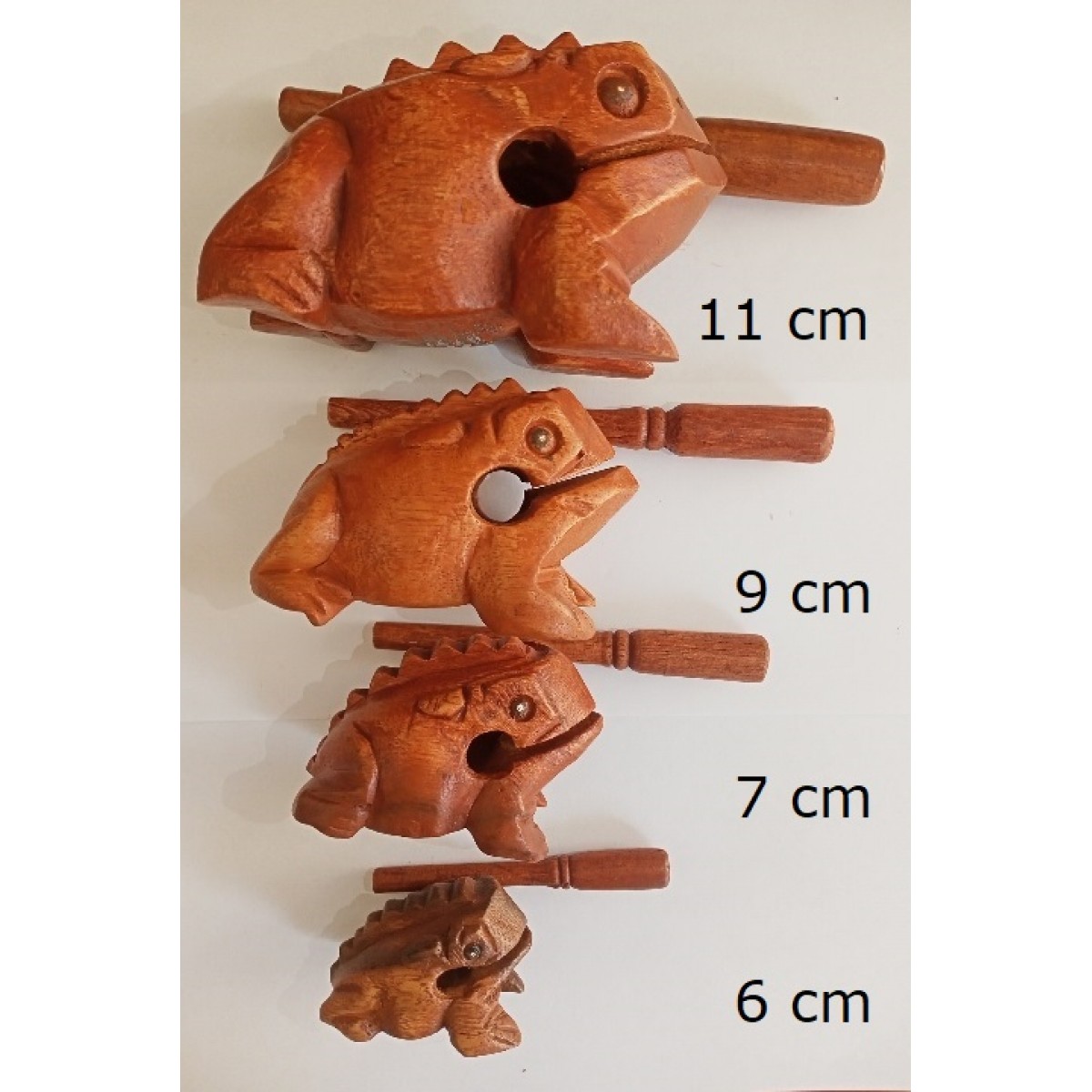 Koka varde 9 cm, guiro perkusijas instruments, skaņas bloks, toņu bloks, mūzikas instruments