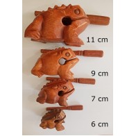 Koka varde 9 cm, guiro perkusijas instruments, skaņas bloks, toņu bloks, mūzikas instruments