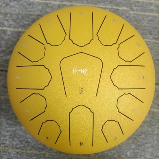 Tongue Drum 12" (30cm) yellow