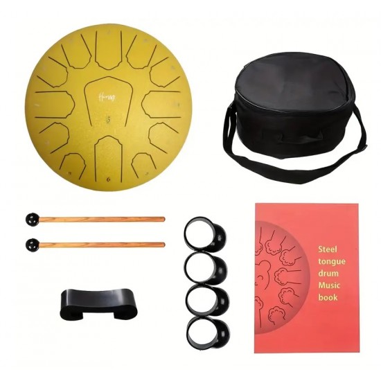 Tongue Drum 12" (30cm) yellow