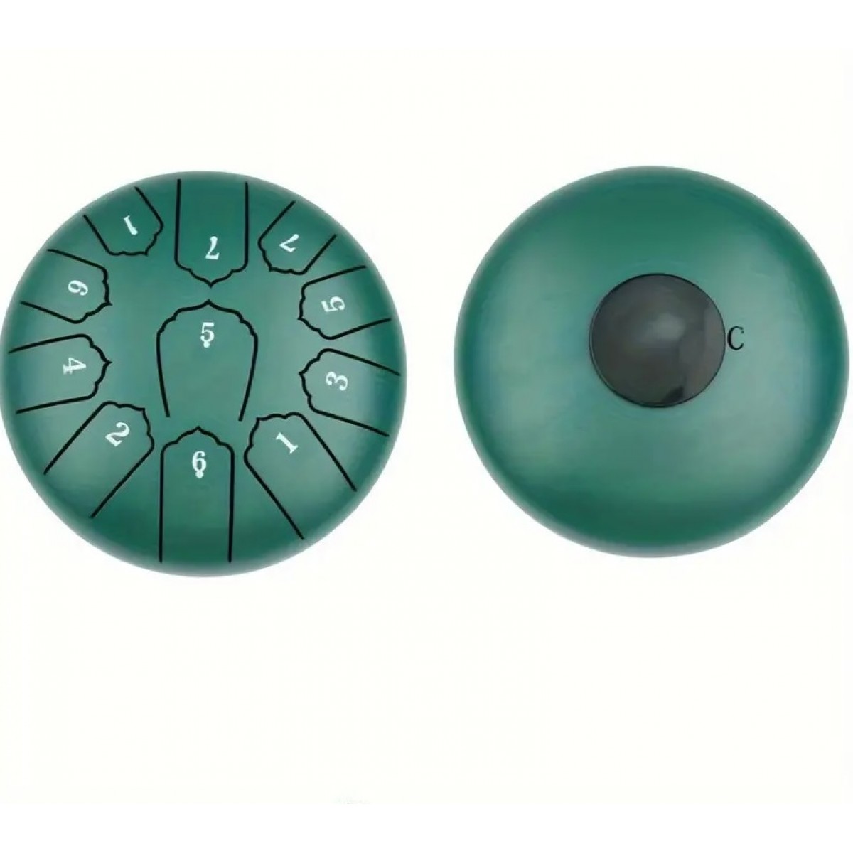 Tongue Drum 6" (15cm) 11 notes Green