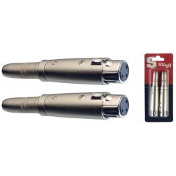 Pārveidotājs Stagg AC-XFPFH f-XLR/f-jack 6.3mm (2gb)