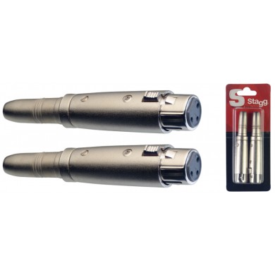Pārveidotājs Stagg AC-XFPFH f-XLR/f-jack 6.3mm (2gb)