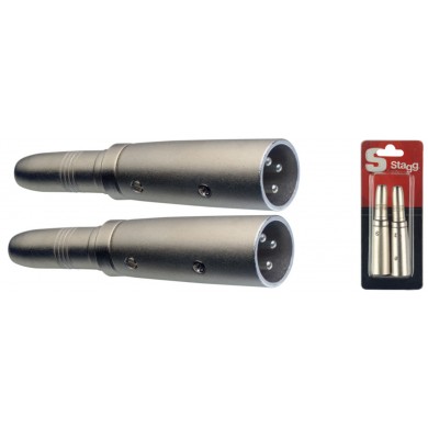 Pārveidotājs Stagg AC-XMPFH m-XLR/f-jack 6.3mm stereo(2gb)