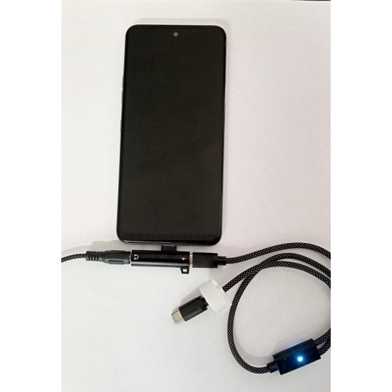 Audio adapter USB-C to Usb-C + mini jack 3.5 mm female UCUCAUX