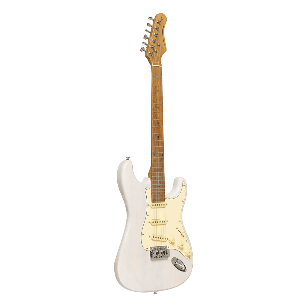 Elektriskā ģitāra Strat Stagg SES-55 WHB