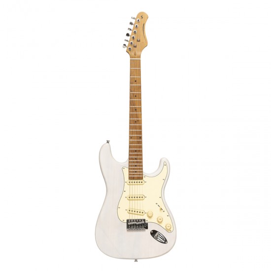 Elektriskā ģitāra Strat Stagg SES-55 WHB