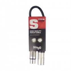Mikrofona vads XLR / XLR,30 cm, Stagg SMC030