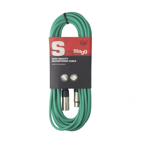 Mikrofona kabelis XLR / XLR, 10 m, Stagg SMC10 CGR