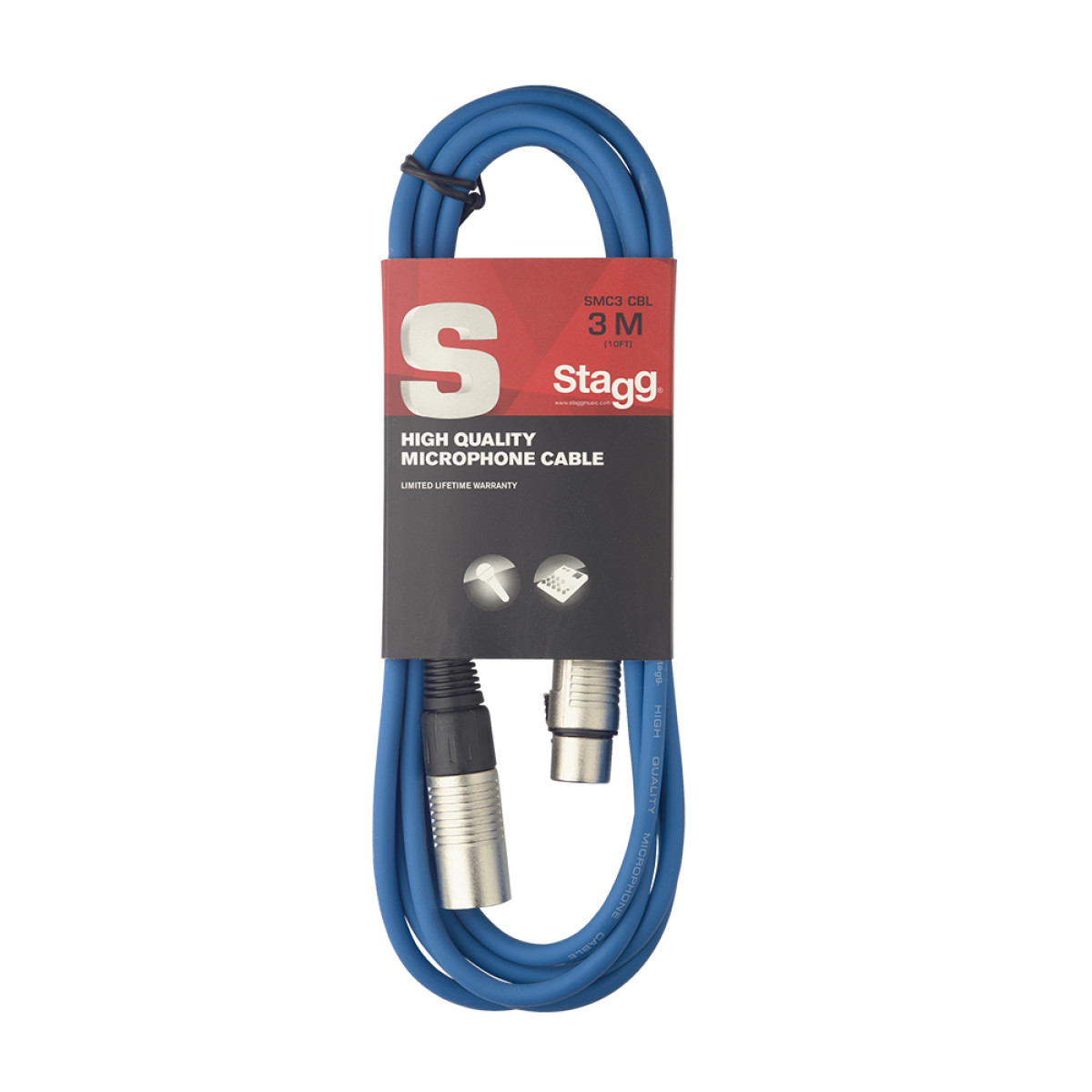 Mikrofona vads XLR / XLR, 3 m, Stagg SMC3 CBL