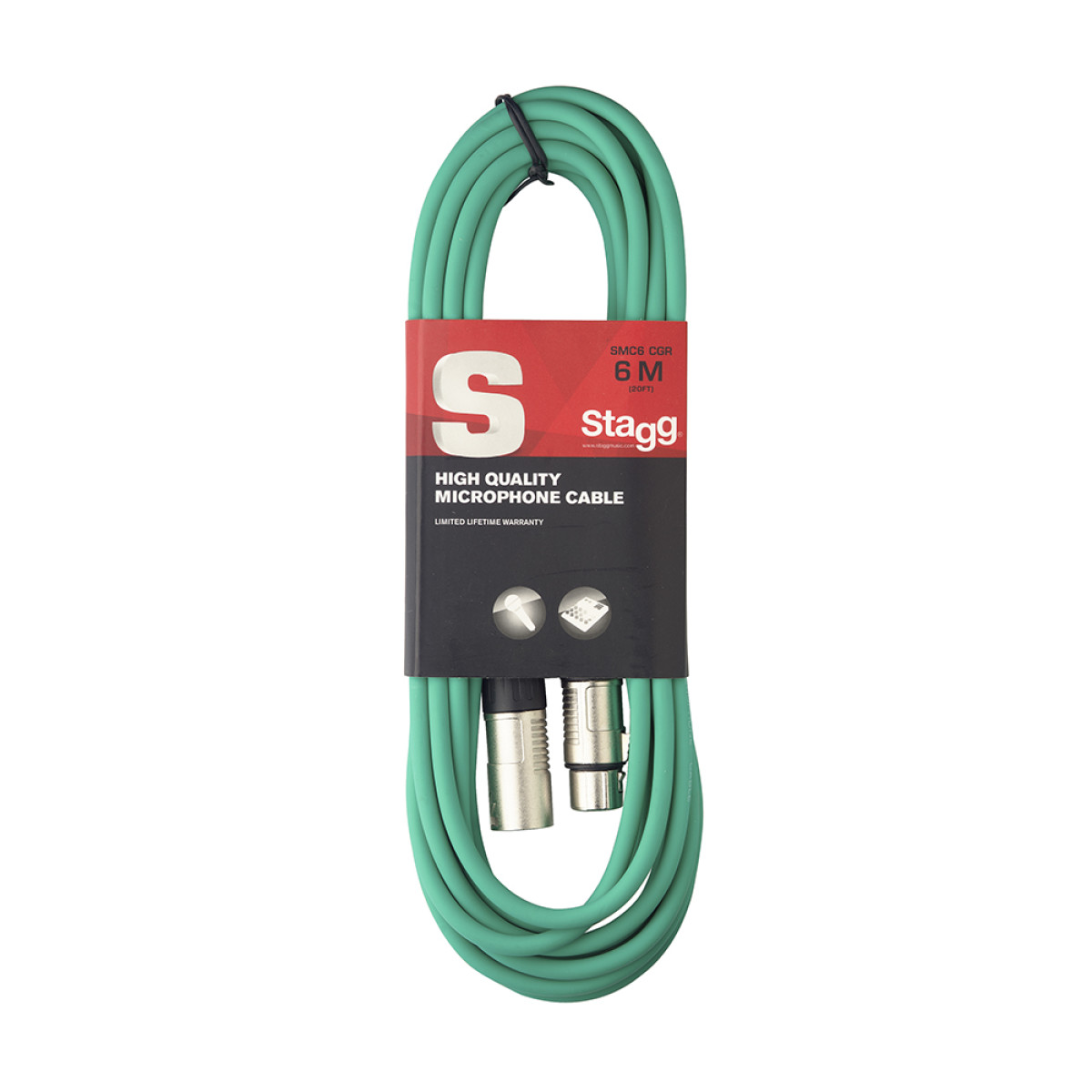 Mikrofona vads XLR / XLR, 6 m, Stagg SMC6 CGR