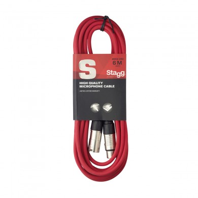 Mikrofona vads XLR / XLR, 6 m, Stagg SMC6 CRD