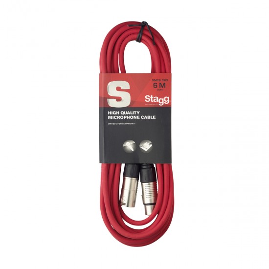 Mikrofona vads XLR / XLR, 6 m, Stagg SMC6 CRD