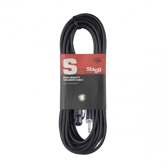 Speaker cable 10m, 2x1.5mm SPK / jack, Stagg SSP10SP15