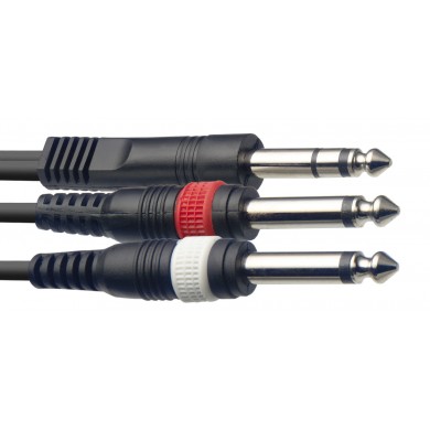 Y Cable Jack / Jack, 1 m, Stagg SYC1/PS2P E