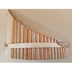 Pan flauta ar 23 skaņu caurulēm Hand Made