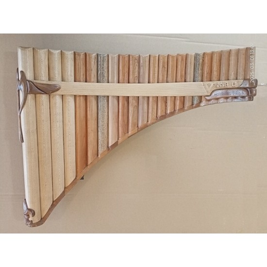 Pan flauta ar 23 skaņu caurulēm Hand Made