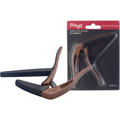 Flat trigger capo for classical guitar Stagg SCPX-FL DKWOOD