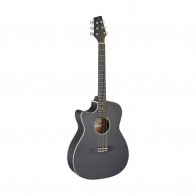 Acoustic-electric guitarStagg SA35 ACE-BK LH (left-hand)