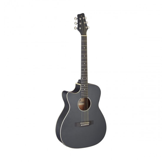 Acoustic-electric guitarStagg SA35 ACE-BK LH (left-hand)