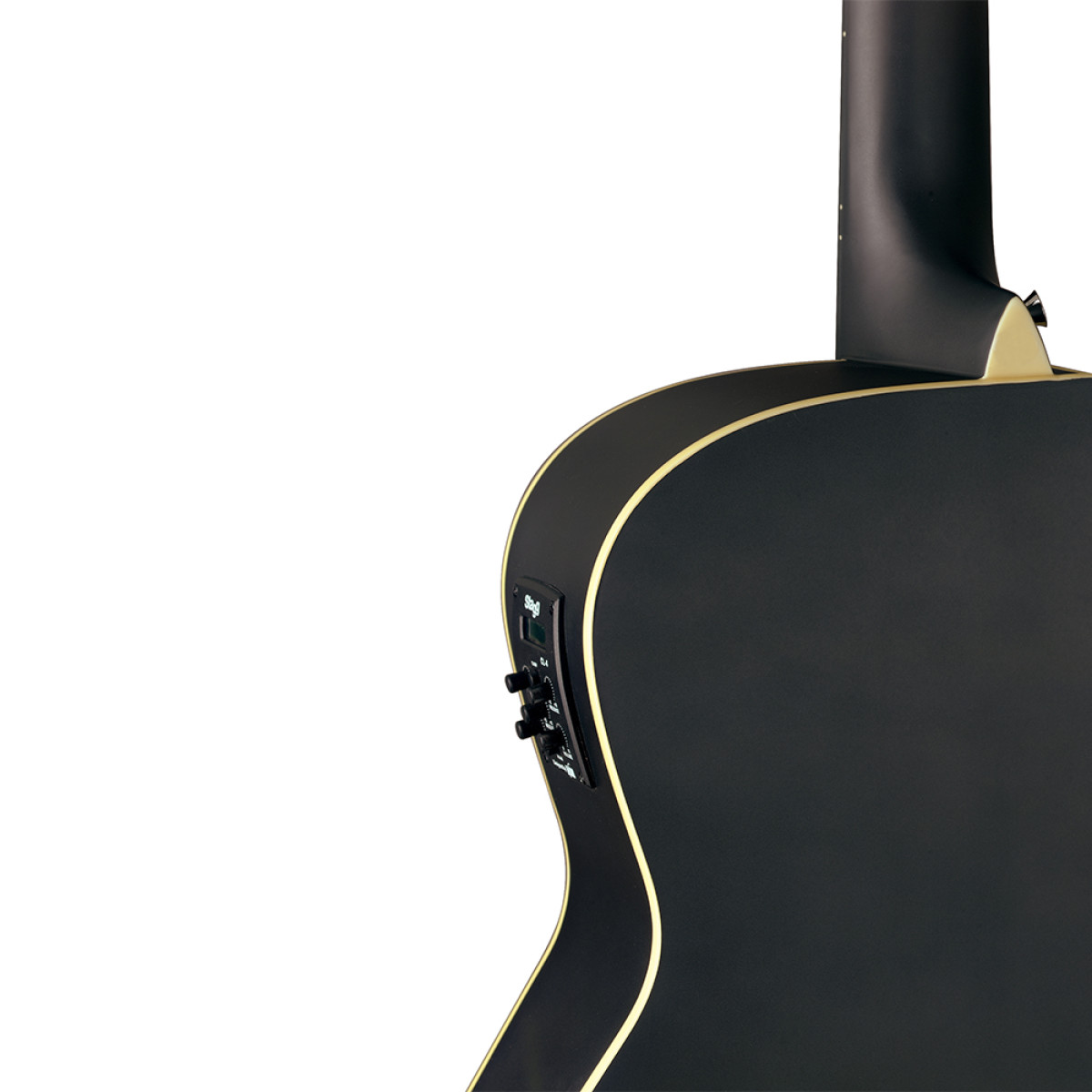 Acoustic-electric guitarStagg SA35 ACE-BK LH (left-hand)