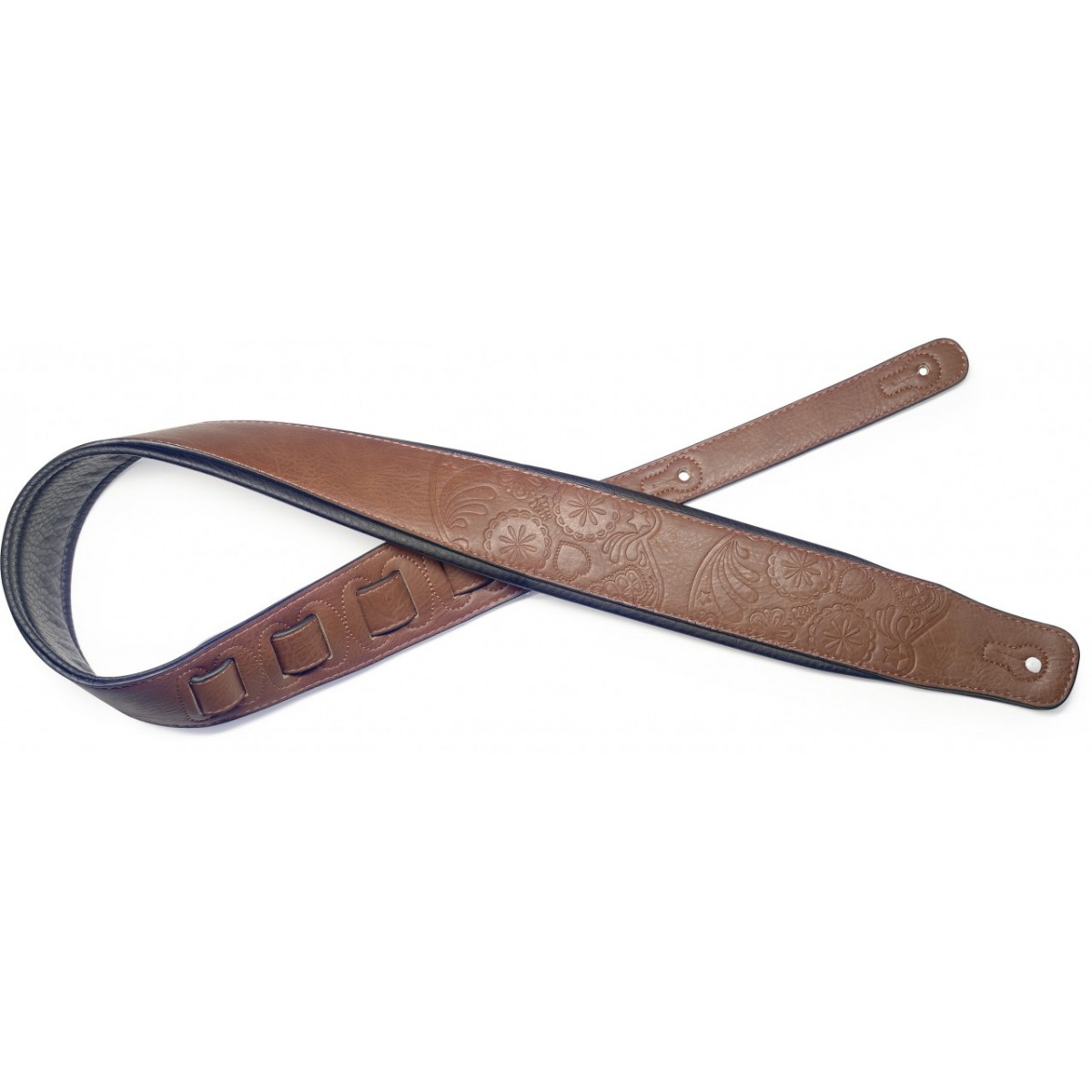 Guitar strap Stagg SPFL30 MEX BRW Guitar strap Stagg SPFL30 MEX BRW