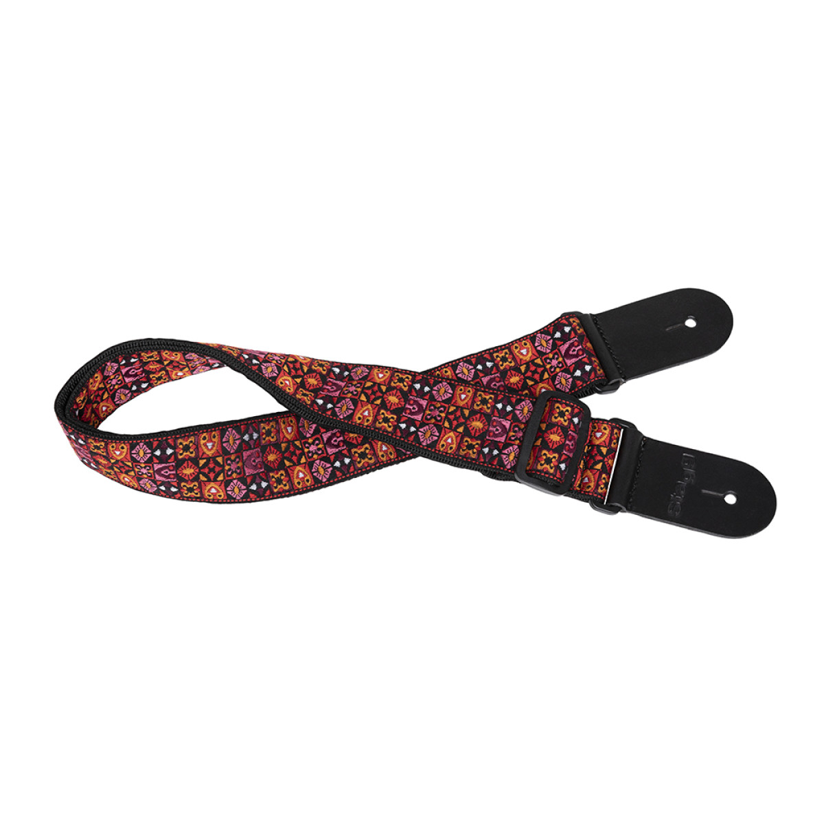 Ģitāras siksna Stagg SWO HOOTMIX RED