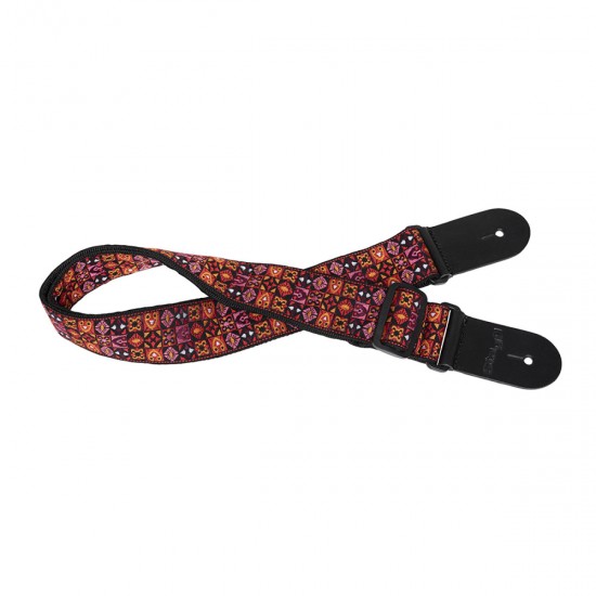 Ģitāras siksna Stagg SWO HOOTMIX RED