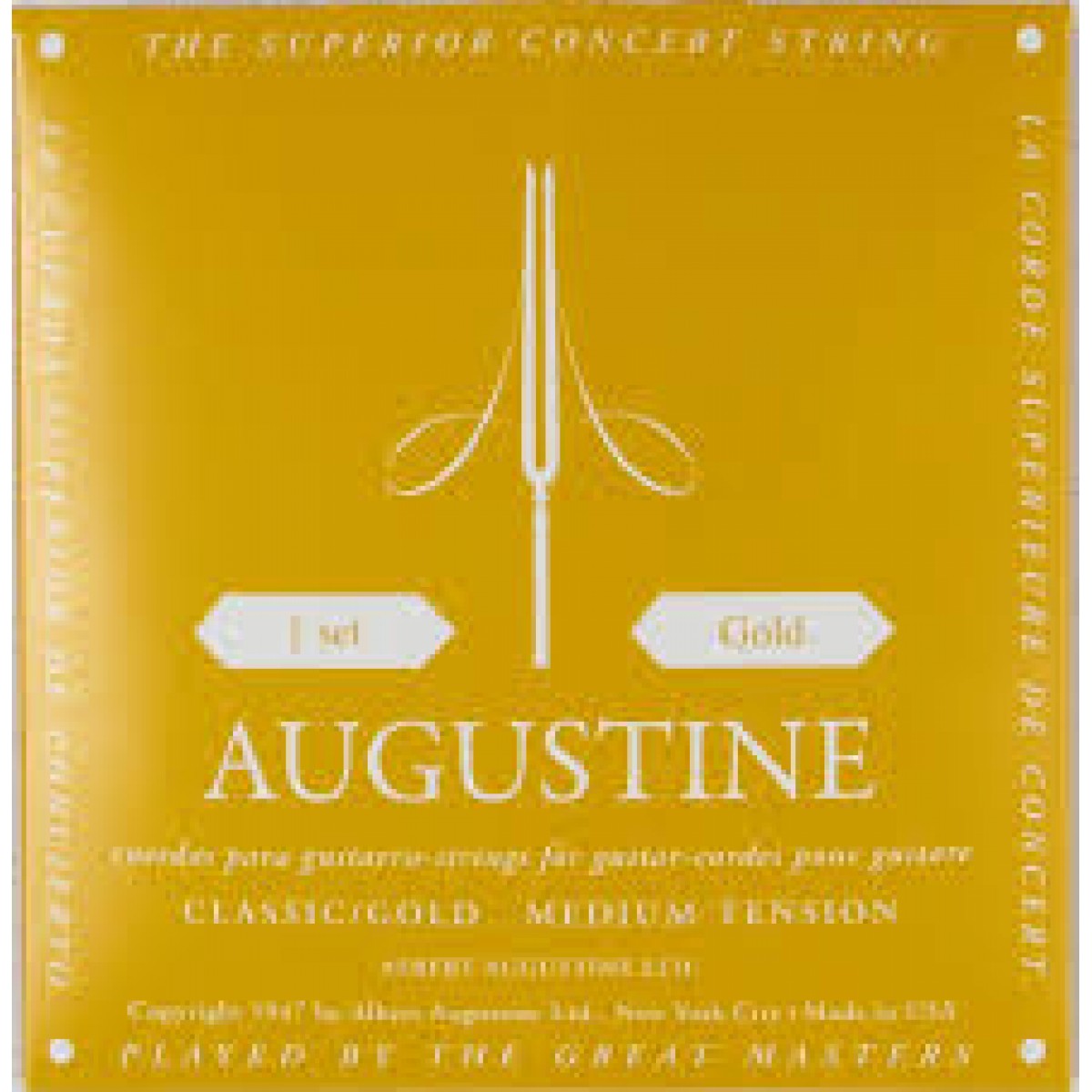 Klasiskās ģitāras stīgas Augustine gold