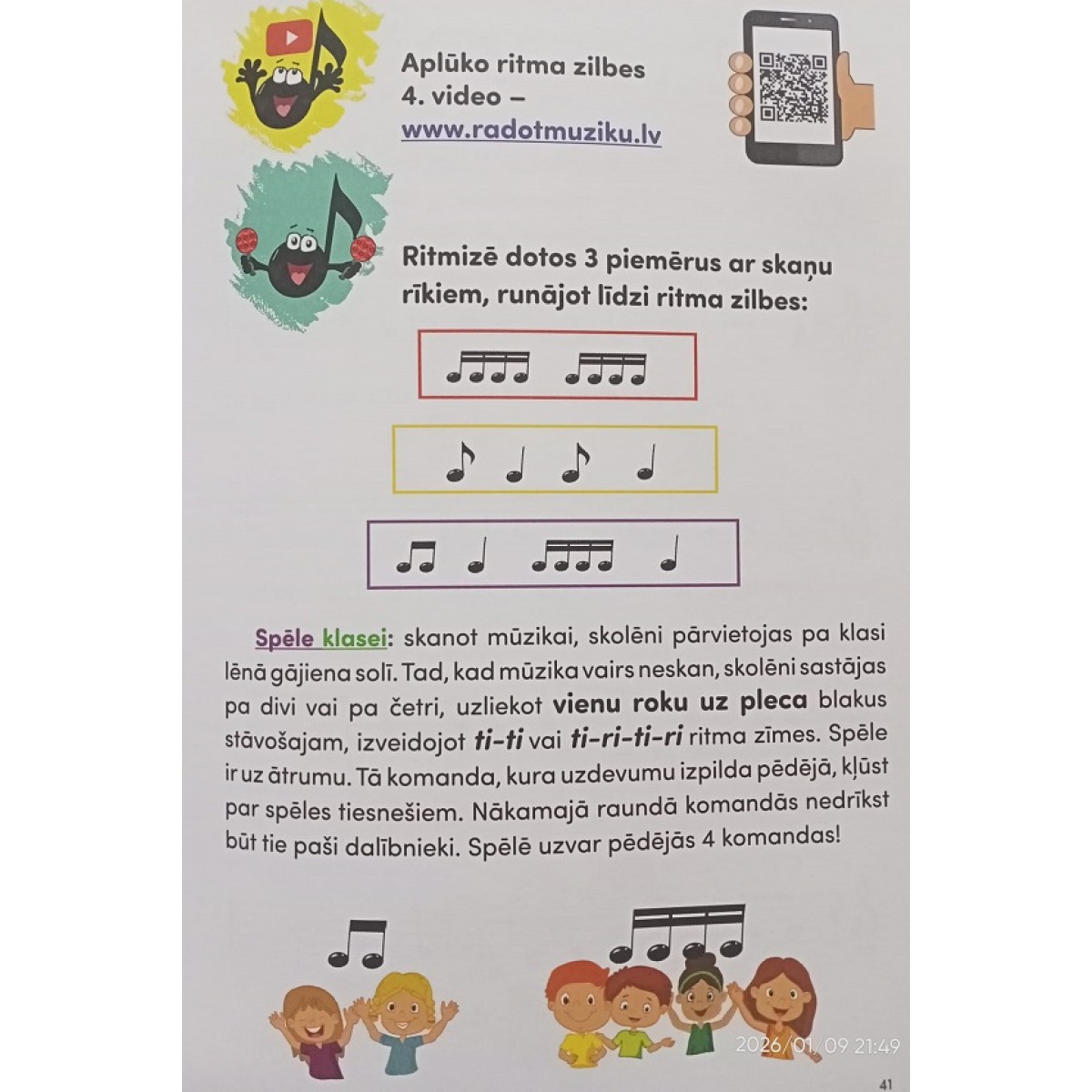 Textbook "Creating Music" with Sintija Karklina