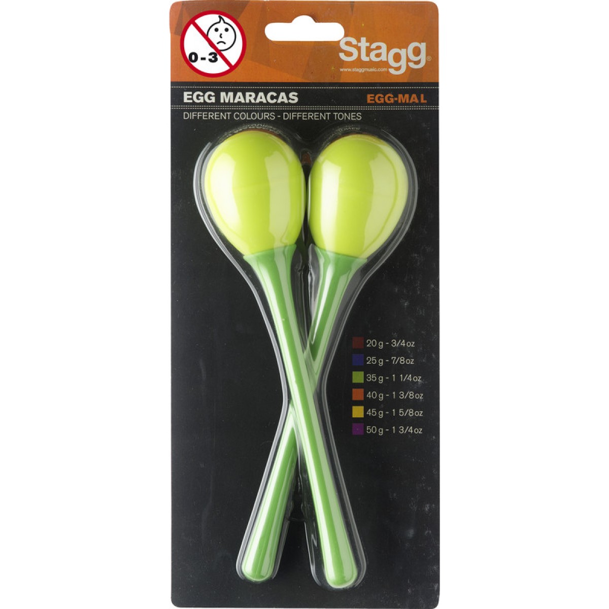 Marakasi Stagg EGG-MA L/GR