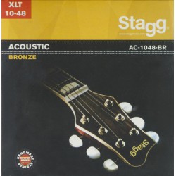 Akustiskās ģitāras stīgas Stagg AC-1048-BR