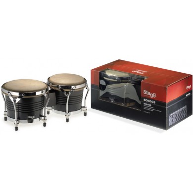 Bongo bungas 6.5"+7.5" Stagg BW-200-BK