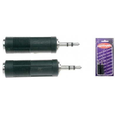 2 x Female stereo jack/male stereo mini phone-plug adaptor Stagg AC-PFSJMSH 