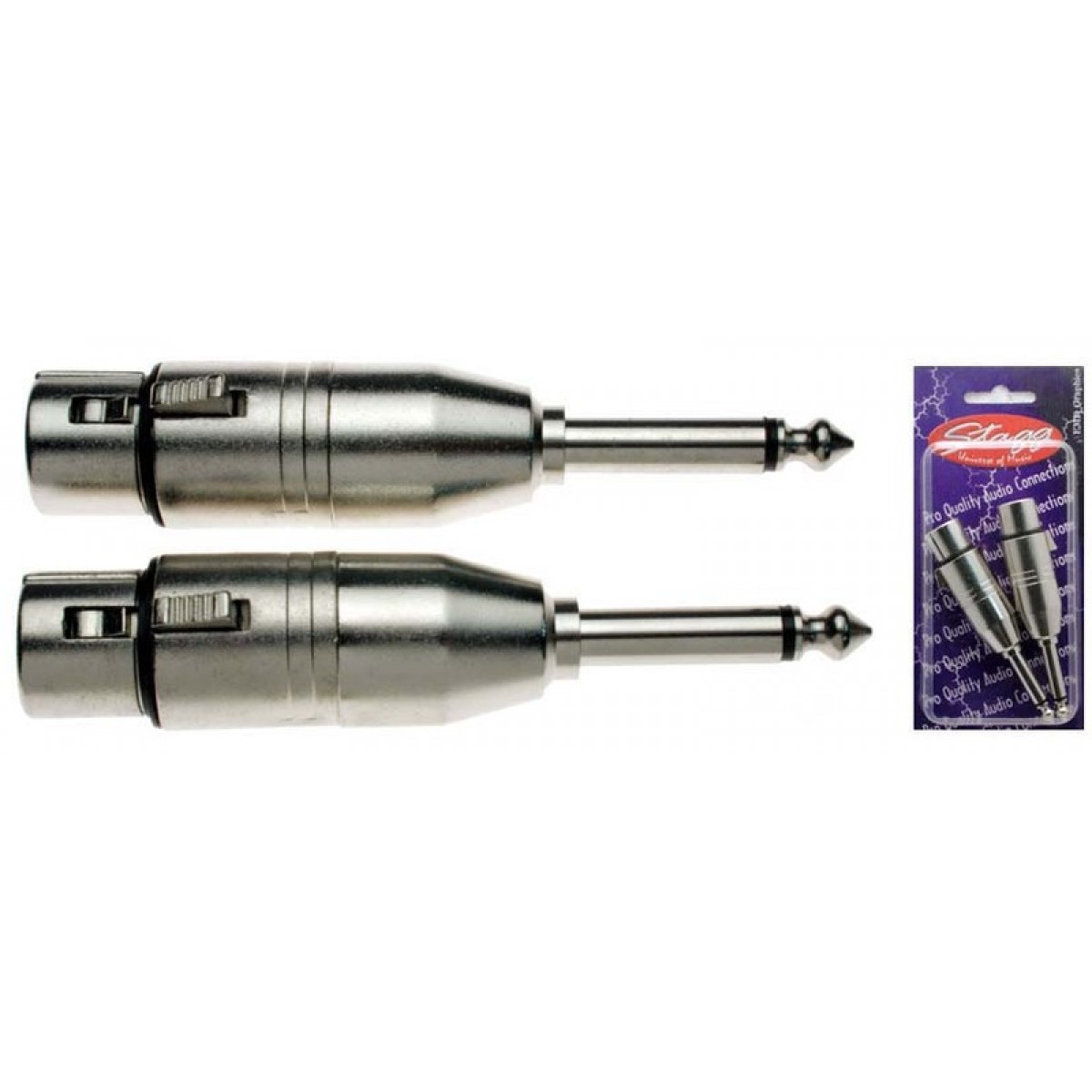 Pārveidotājs (2gb) Stagg AC-XFPMH f-XLR/6.3mm jack mono