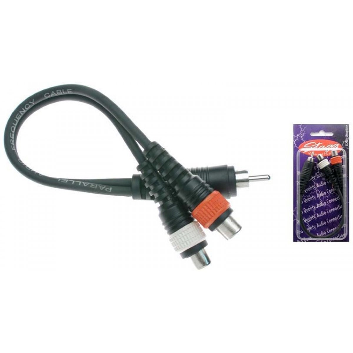 Audio vads splitter RCA/m - 2xRCA/f YC-0,1/1C2CFH Stagg