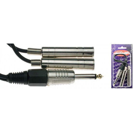 Adaptor cable mono/m - 2x mono/f YC-0,1/1P2PFH Stagg