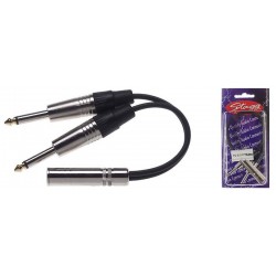 Audio vads splitter stereo/f - 2x mono/m YC-0,1/1PFS2PH Stagg