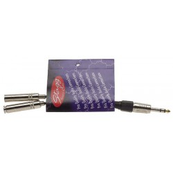 Audio vads splitter stereo plug/m - 2xmono plug/f YC-0,1/1PS2PFH Stagg