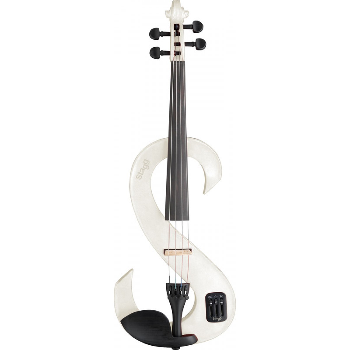 Elektro-vijole Stagg EVN 4/4 WH