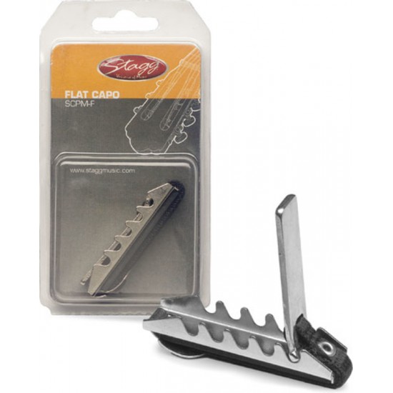 Flat metal capo for classical guitar Stagg SCPM-F