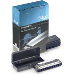 Mutes harmonika 20 toņi BJH-B20 Bb blūza harmonika KeyBb Stagg 