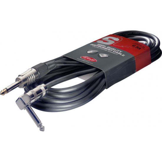 Ģitāras Instrumentu vads jack-jack90° 6m Stagg SGC6PL DL