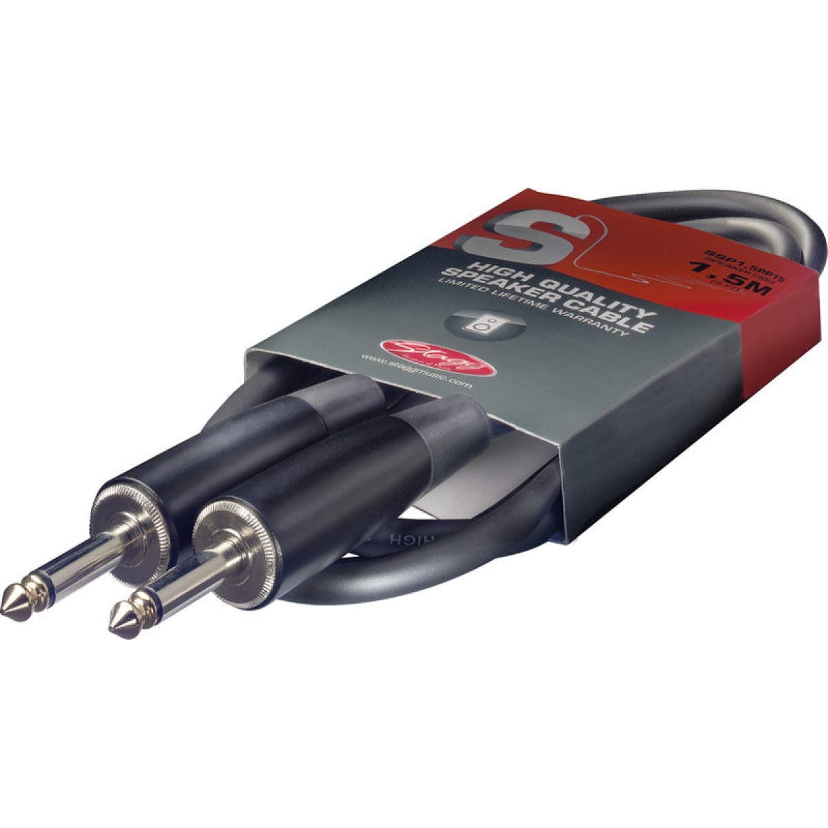 Speakon kabelis 1,5m, 2*1,5mm jack/jack SSP1,5PP15 Stagg