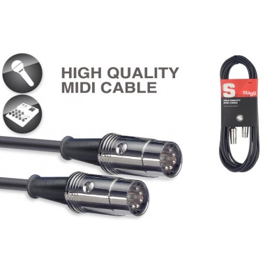MIDI Kabelis Stagg SMD3, 3m