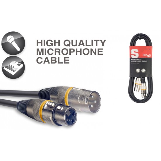 Мikrofona kabelis XLR/XLR, 6 m,  Stagg SMC6 YW